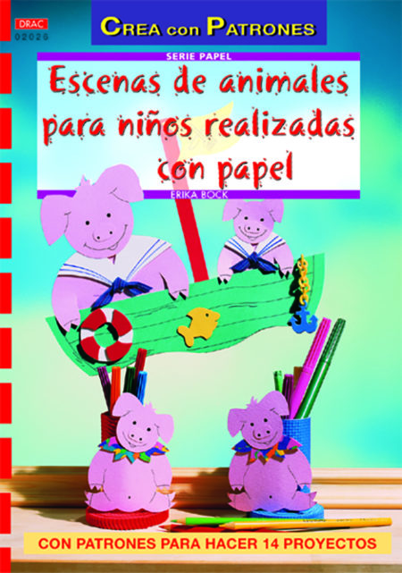 Serie papel nº 26. Escenas de animales para niños realizadas con papel - Imagen 2