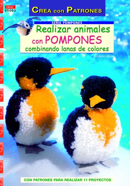 Serie pompones nº 3. Realizar animales con pompones combinando lanas de colores - Imagen 2