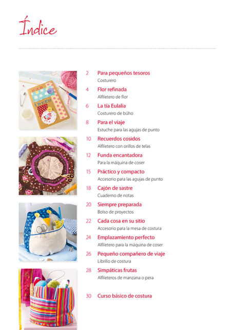 Serie tela nº 6. Alfileteros de tela y otros accesorios de costura - Imagen 2